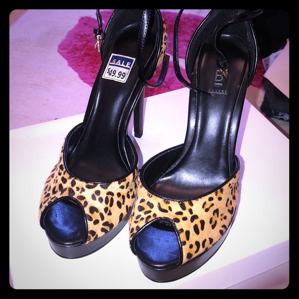 Leopard print heels